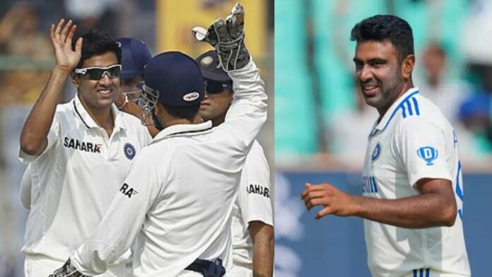ashwin first and 100 th test