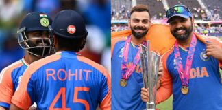 kohli rohit with world cup